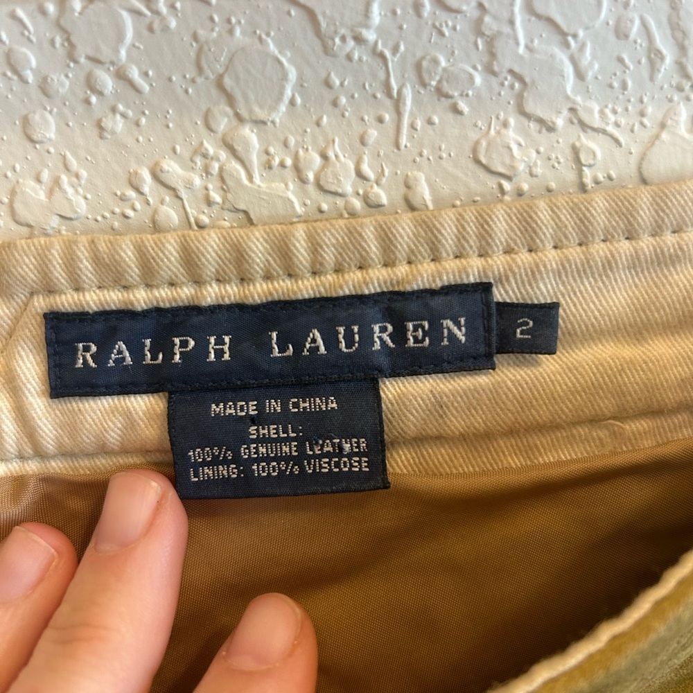 VINTAGE - RALPH LAUREN 1980’s Floral Embroidered Leather Pants - RARE ! - Picture 4 of 13